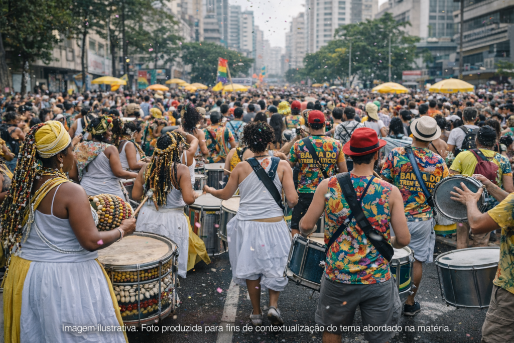 Ilú Obá De Min e Banda do Trem Elétrico abrem Carnaval de Rua em São Paulo